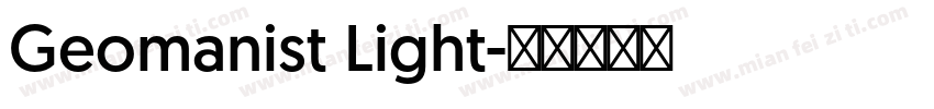 Geomanist Light字体转换